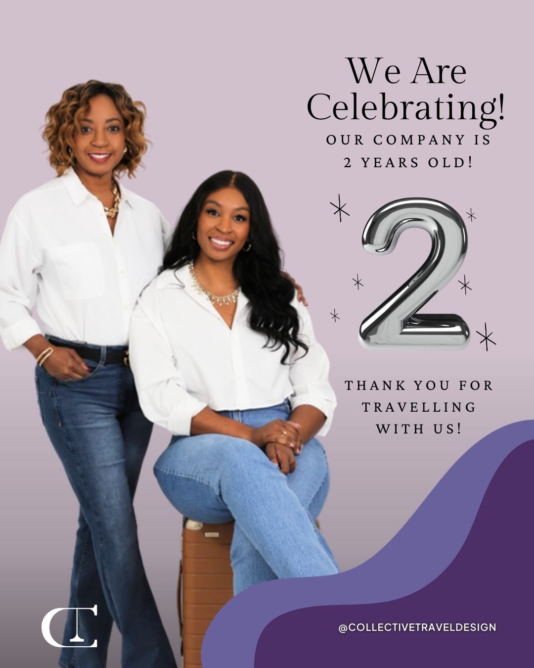 Two years of curating meaningful journeys, unforgettable moments, and seamless travel experiences ✨

Thank you for trusting us with your adventures. Here&rsquo;s to many more miles together! 💜✈️

#BusinessAnniversary #TwoYearsStrong #TravelWithPurpo