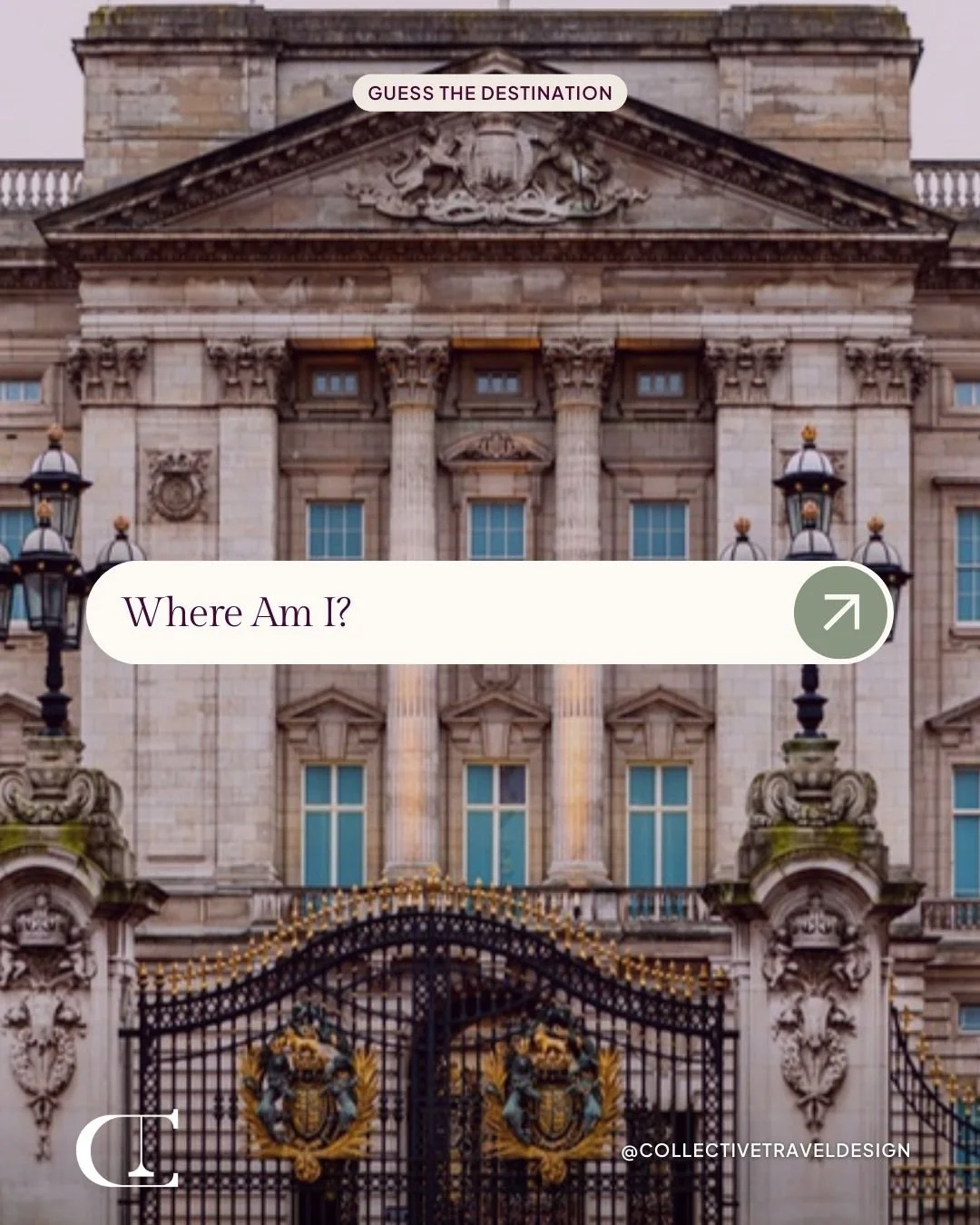 Iconic gates, royal details, and centuries of history 👑 Can you guess the destination?
 
Where am I?
 
#GuessTheDestination #TravelTrivia #IconicLandmarks #RoyalHistory #EuropeanTravel #BucketListTravel #CollectiveTravel #CollectiveTravelDesign