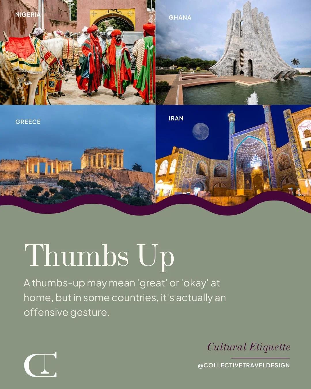 Would you be surprised to learn that &ldquo;thumbs up&rdquo; isn&rsquo;t always a good thing? 😮👍

Travel with an open mind and a respectful heart&mdash;learning local customs is the first step to truly connecting with the world. 

Comment TRAVEL, t