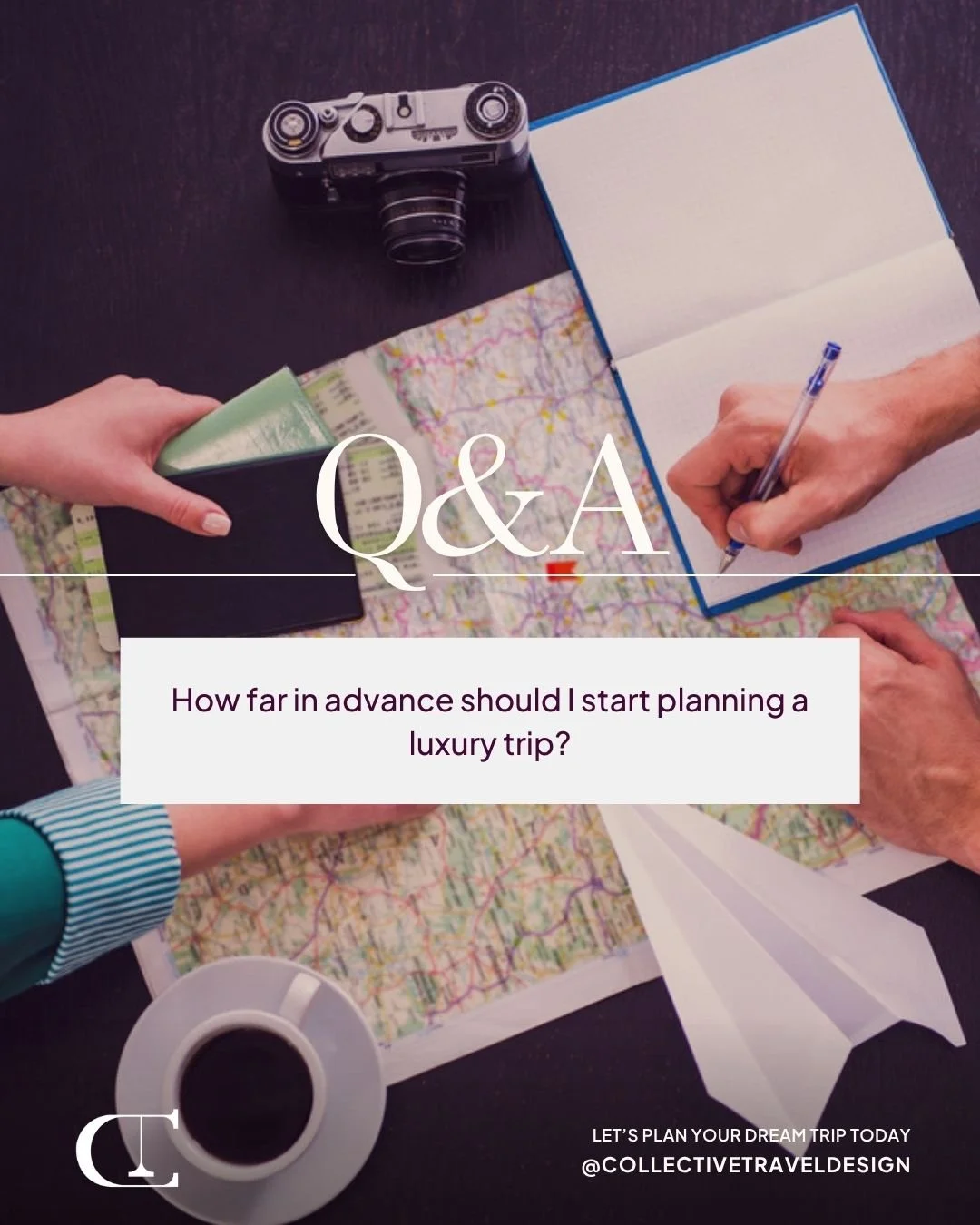 Answer: Earlier than you think. 🗺️

The best suites, sailings, and experiences don't wait and neither should you. We recommend starting the conversation at least 9&ndash;12 months out so we can secure your first-choice accommodations, lock in exclus