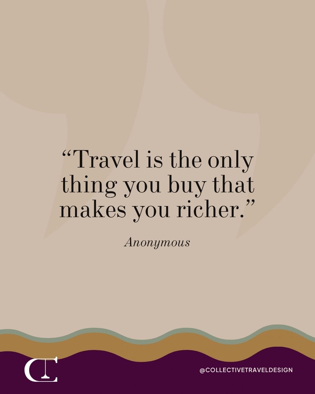 ✈️ "Travel is the only thing you buy that makes you richer."

We couldn't have said it better. The memories, the perspective, the stories you bring home they're worth every mile.

Where's your next investment taking you? Comment TRAVEL, the