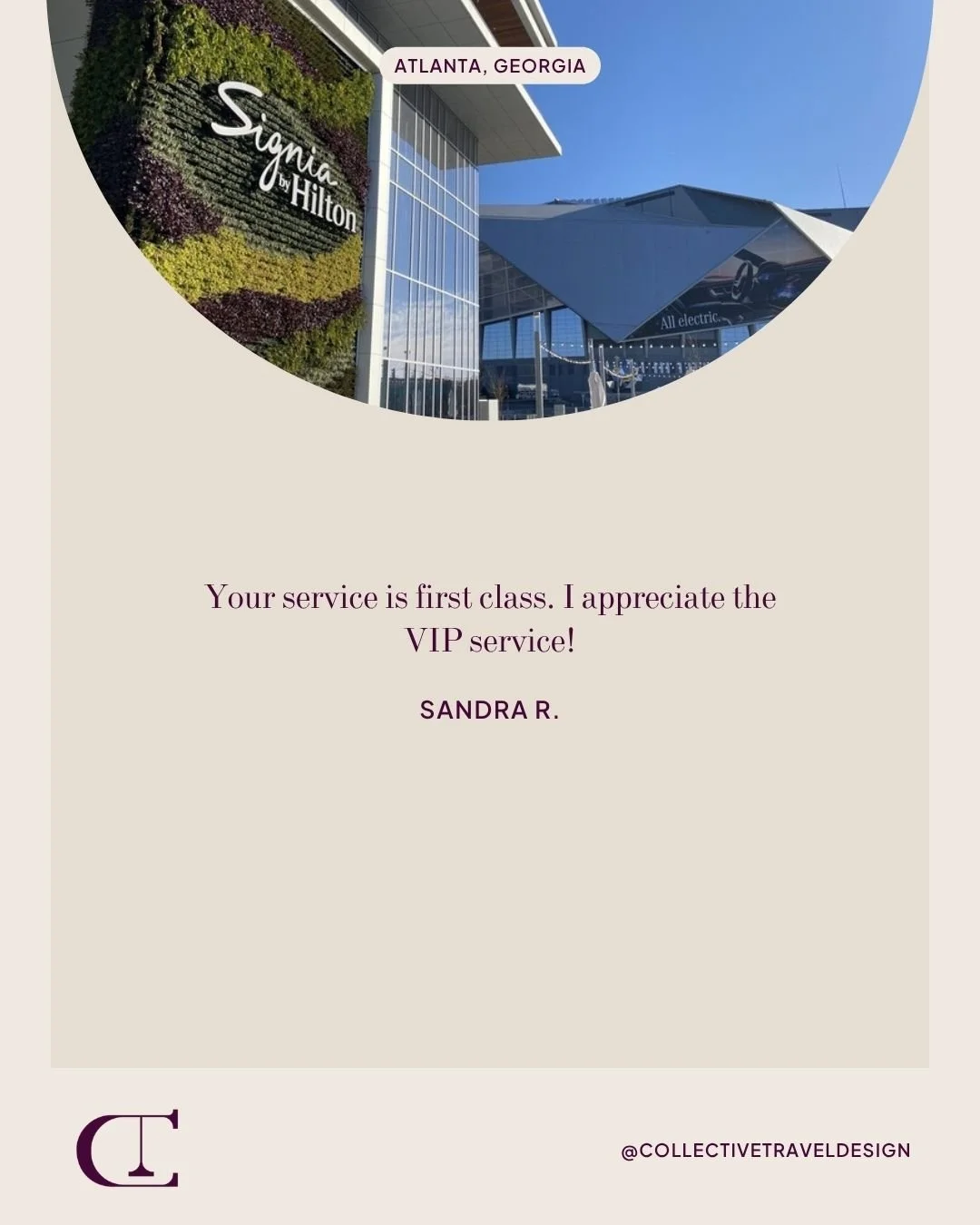 Sandra's experience in Atlanta is what sets Collective Travel apart, premium accommodations, white-glove service, and attention to every detail.

Ready to travel like a VIP?
Comment TRAVEL, then check your DMs, to get your trip started with us.

#Lux