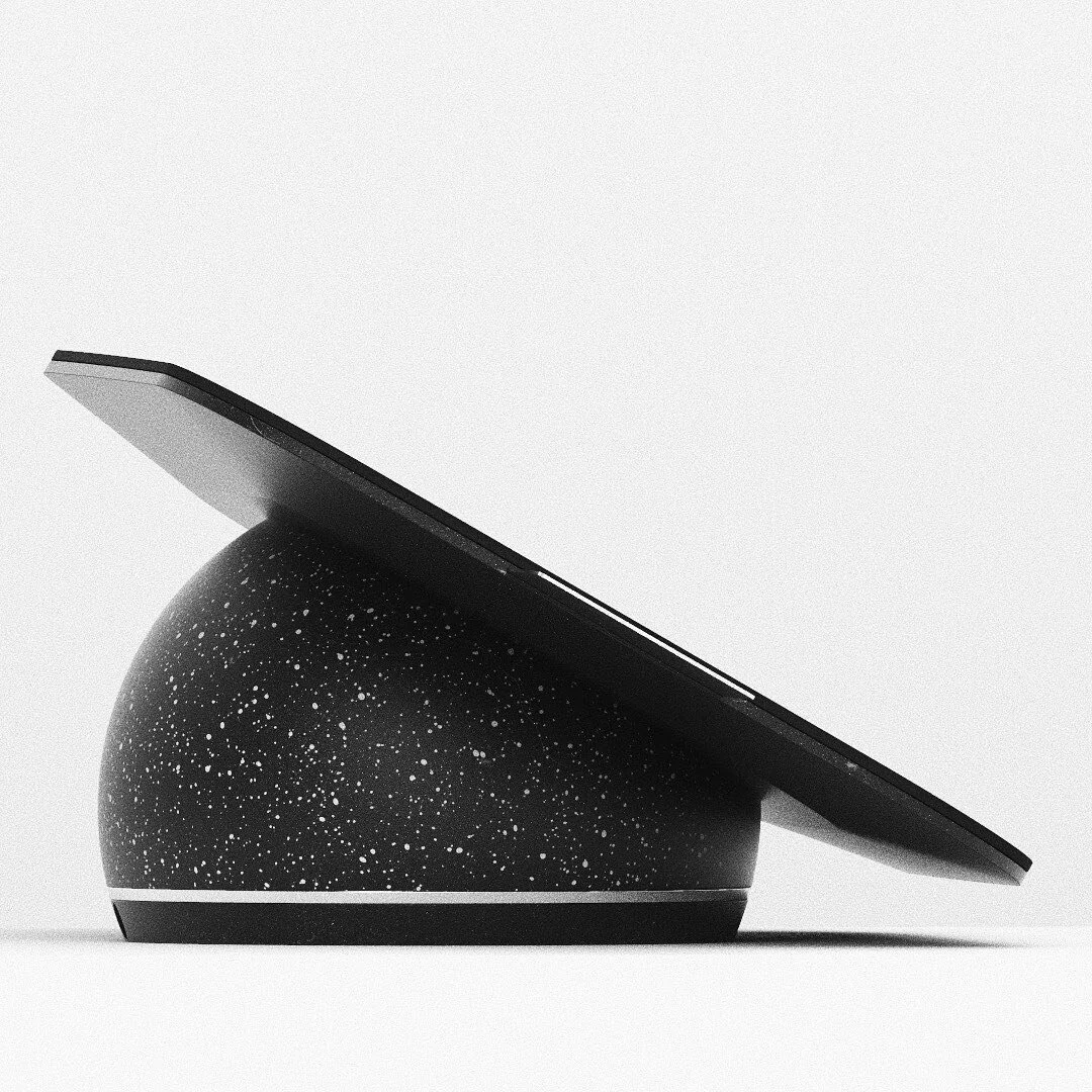 (2/4) Latest rw post ever but it&rsquo;s my point of sales render from like 2 weeks ago aha. It&rsquo;s speckled and has an e-ink display for conserving that electricity 💁🏻💁🏻💁🏻
&bull;
&bull;
&bull;
&bull;

#industrialdesign #design #interiordes