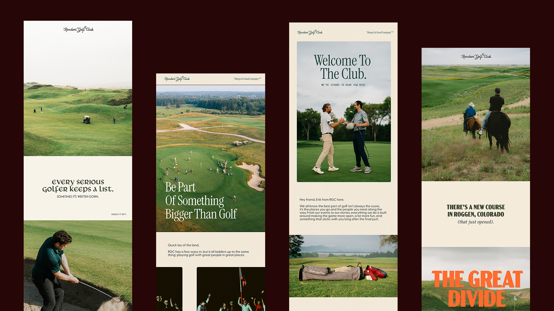 Random Golf Club | Digital Marketing