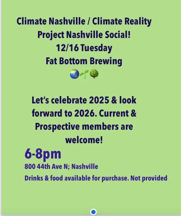 Climate Nashville/Climate Reality Project Nashville Social
