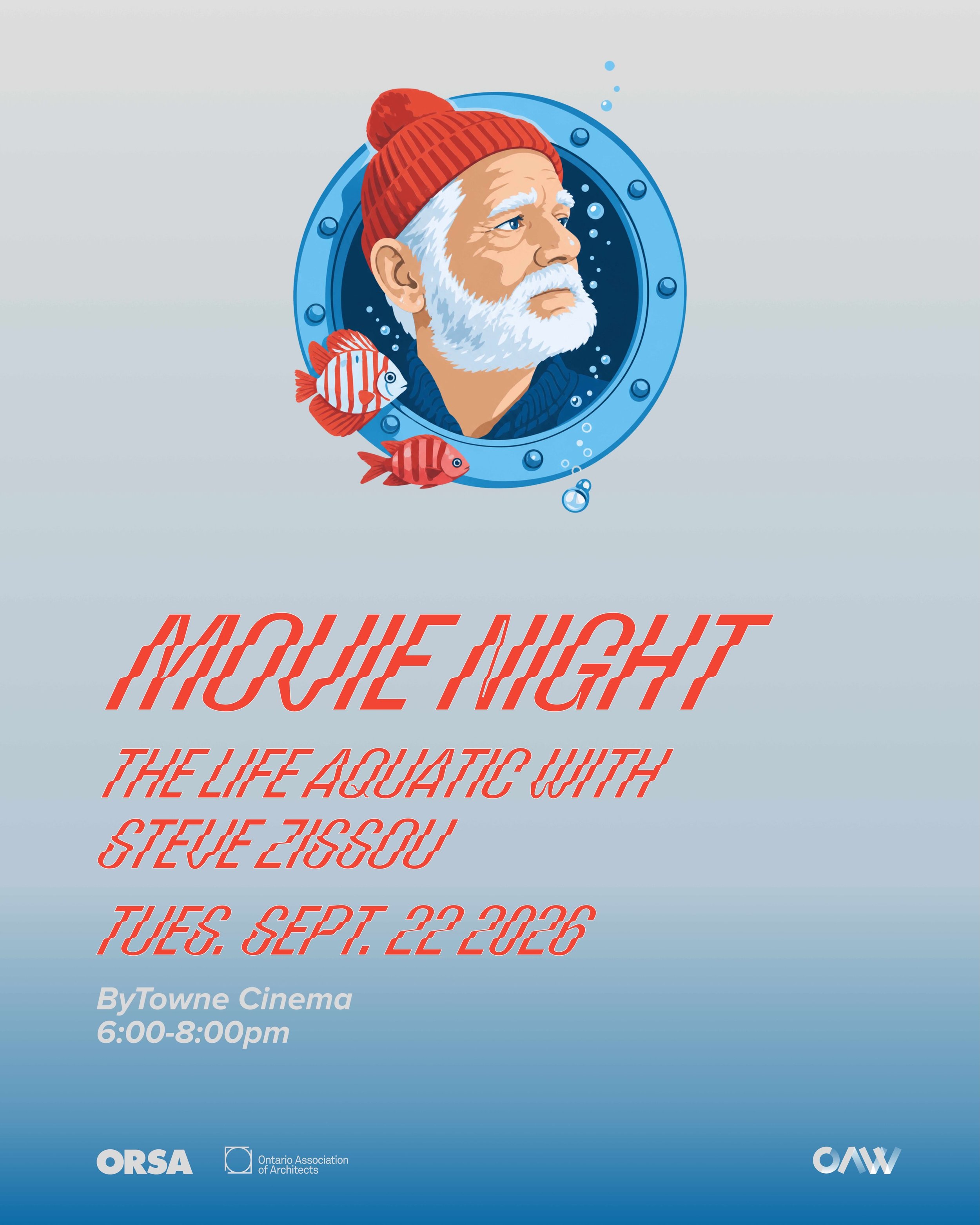 Join us for a free screening of Wes Anderson&rsquo;s The Life Aquatic with Steve Zissou at the ByTowne Cinema. Make sure you register via the eventbrite link in bio to reserve a spot!

Set against the backdrop of the sea, the film explores exploratio
