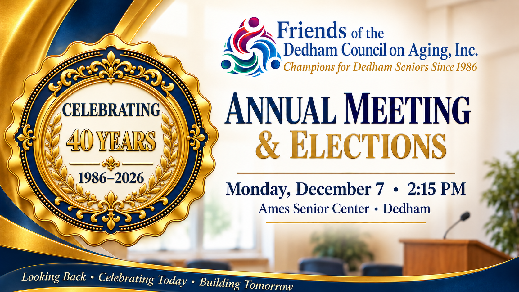 FDCOA Annual Meeting &amp; Elections—December 7