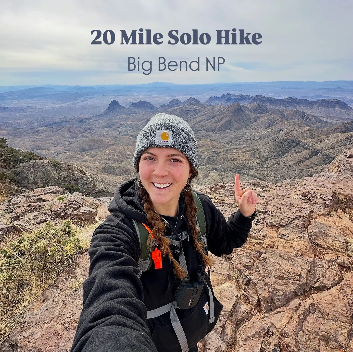 20 mile solo hike in Big Bend National Park, Texas 🏔️

The longest hike I&rsquo;ve done to date - deep in bear and mountain lion country, surrounded by endless views, and some of the most breathtaking scenery. 

From the golden rolling hills, to the