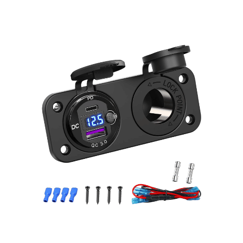 12v-socket-type-c-and-usb