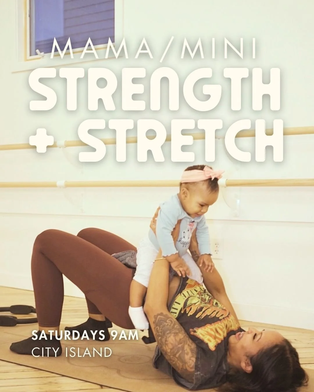 Your baby weighs&hellip; what? 10 pounds? 15? Congratulations - you already have the cutest set of free weights of all time. 🍼💪

You&rsquo;re carrying your little one everywhere anyway - you may as well move, stretch, and feel good while you do it!