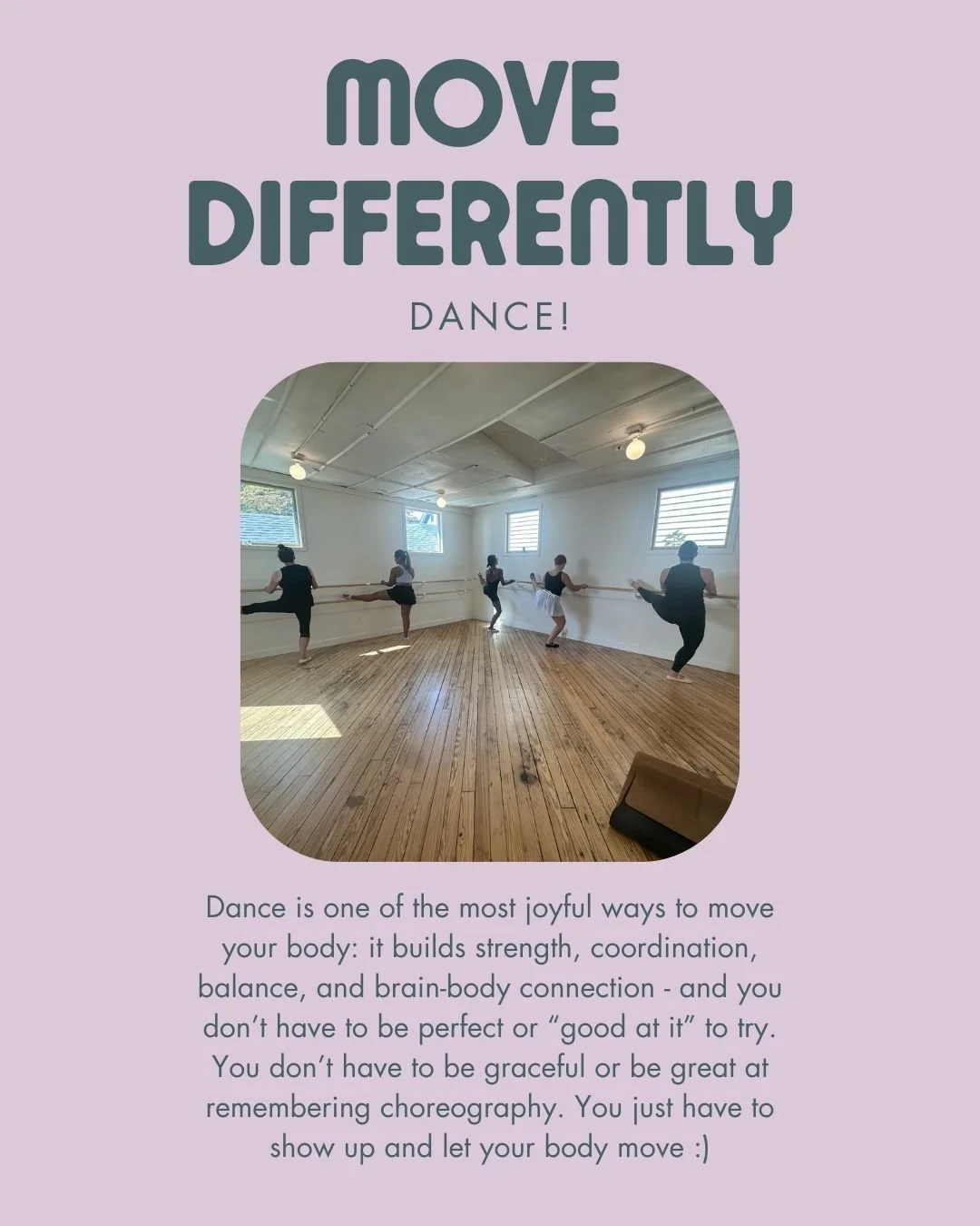 If you don&rsquo;t consider yourself &ldquo;a dancer,&rdquo; dance class can feel&hellip; vulnerable. Embarrassing. Slightly terrifying. Very what am I doing with my arms?

Annnd? That&rsquo;s exactly why it&rsquo;s good for you.
Trying something out