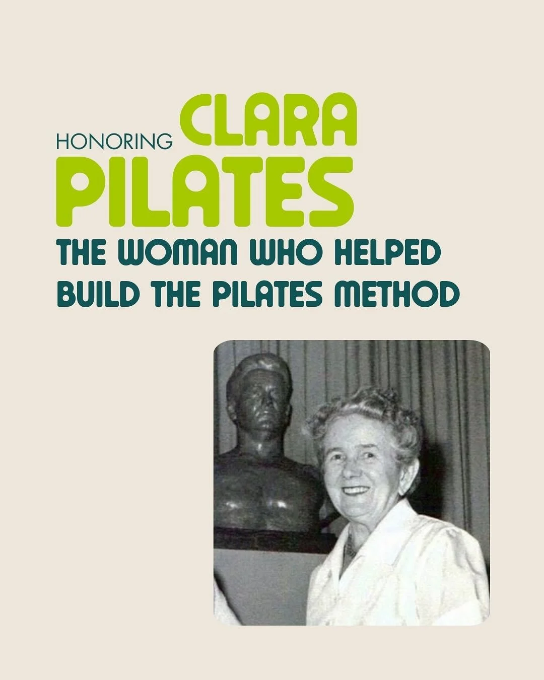 Some of the most important figures in movement history are the ones we don&rsquo;t hear much about.

Clara Pilates was one of them - a woman whose influence profoundly shaped the Pilates method in ways that don&rsquo;t always make the history books. 