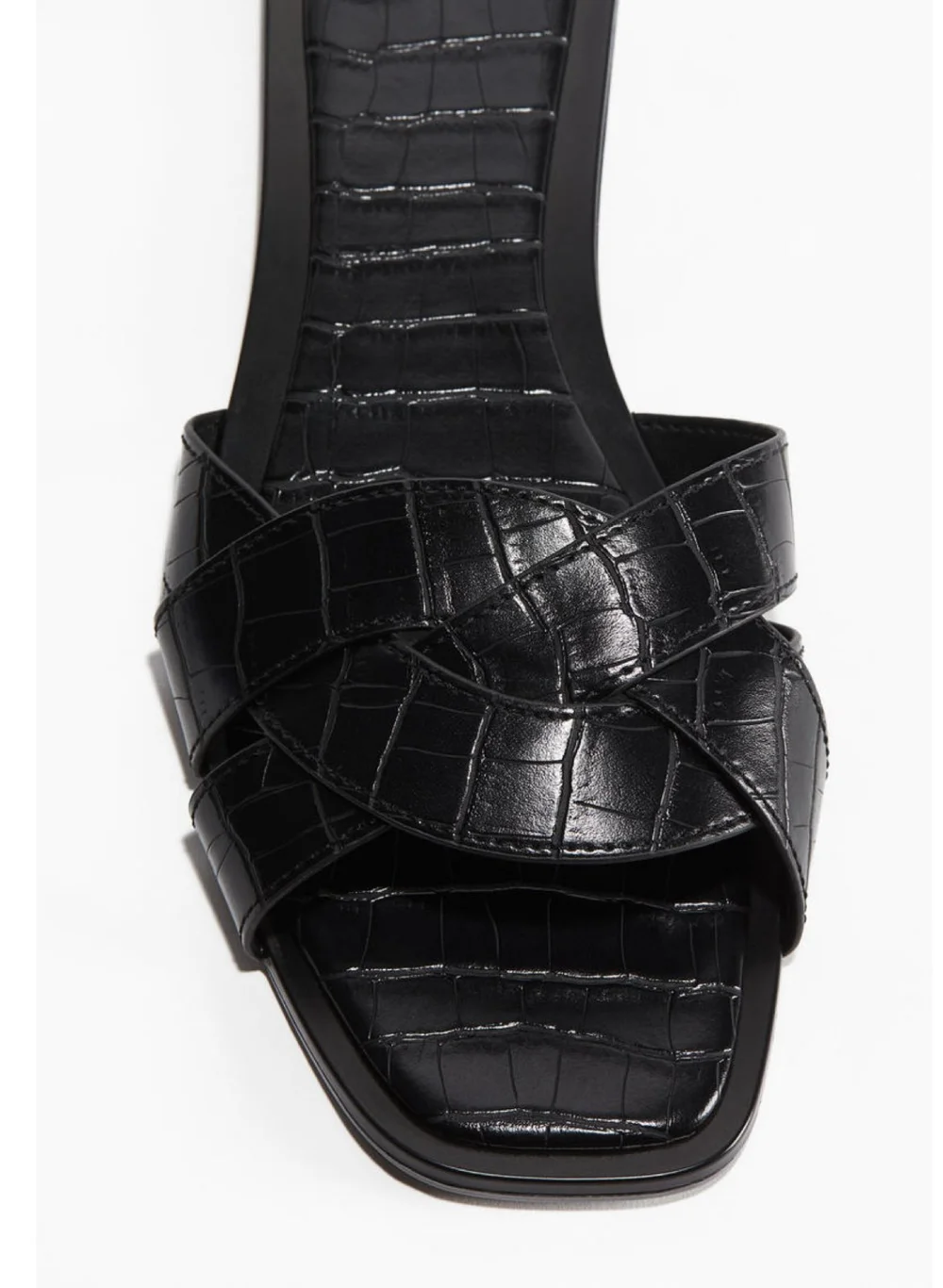 Sandalias negras trenzadas H&M — LETTA