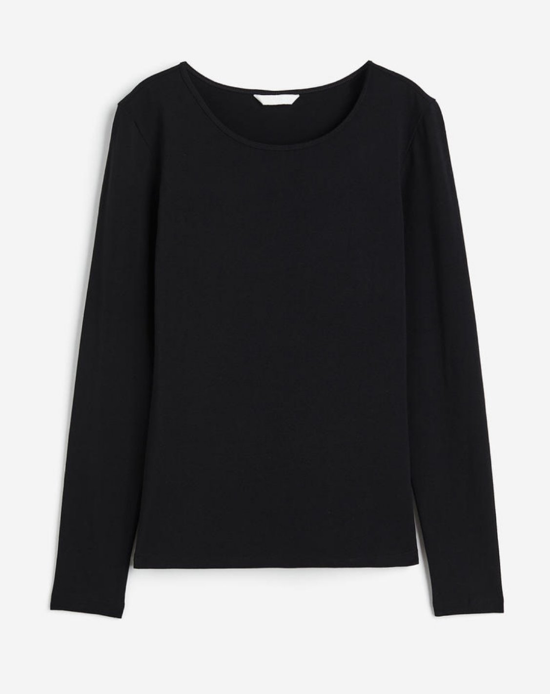 Enguatada de algodón negra cuello fino H&M