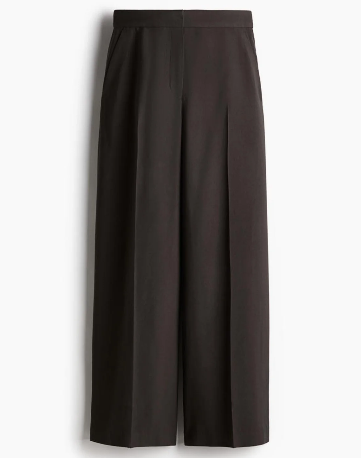 Pantalón amplio marrón oscuro H&M