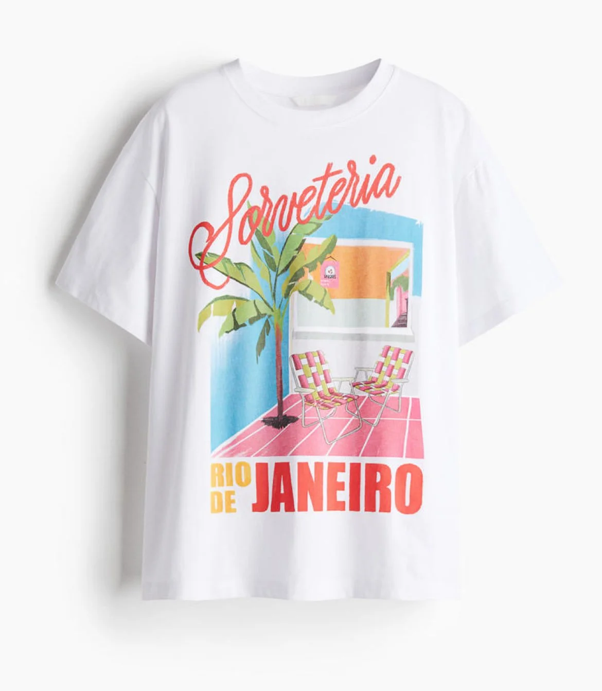 Pulóver de mujer oversize blanco Sorveteria H&M