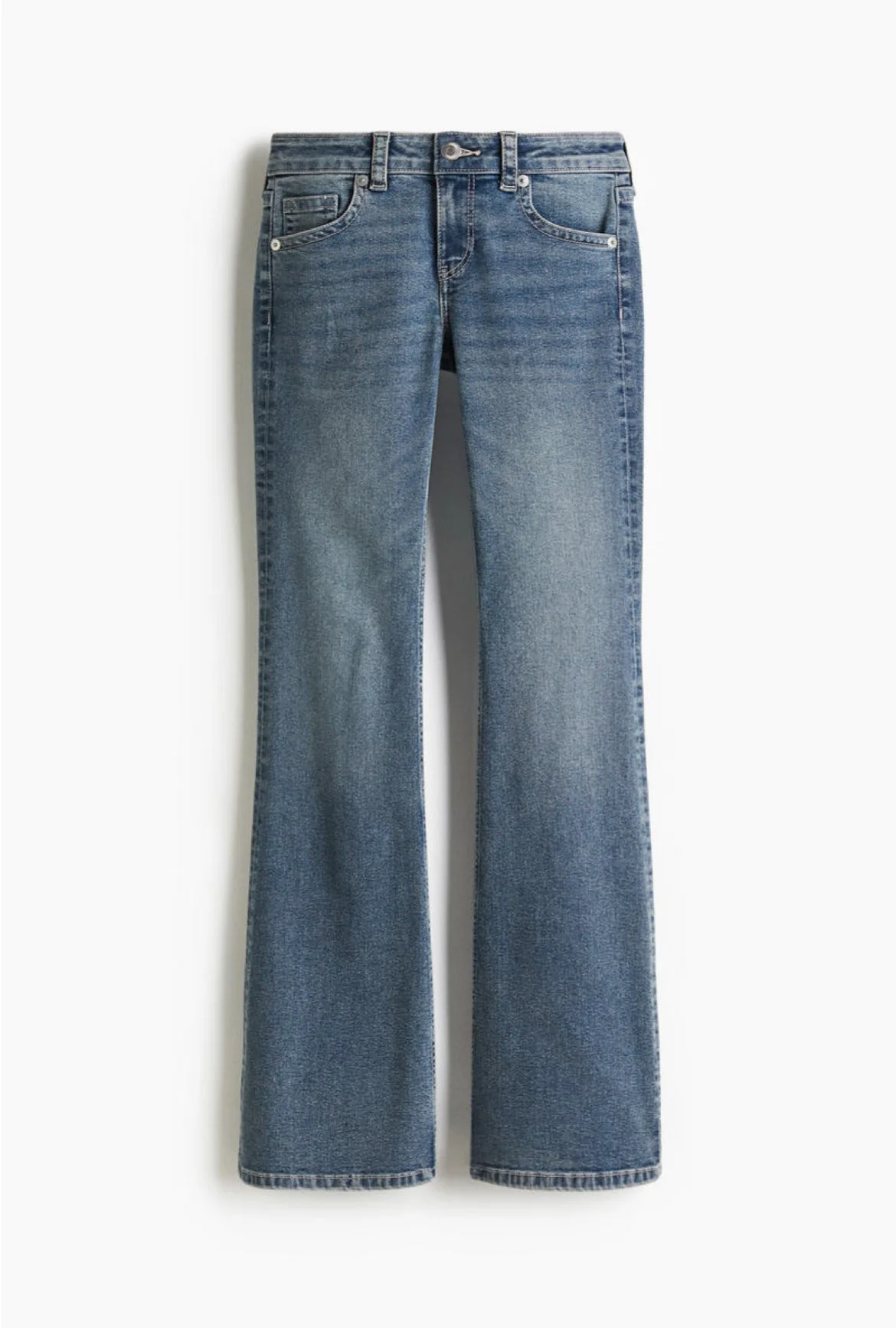 Jeans flared azul denim H&M