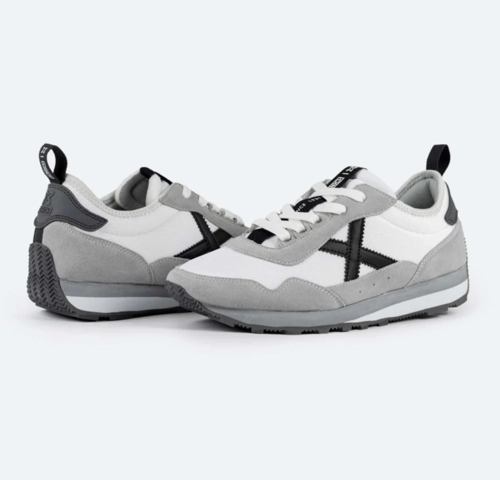 Zapatillas Munich UM 80 blanca y grises