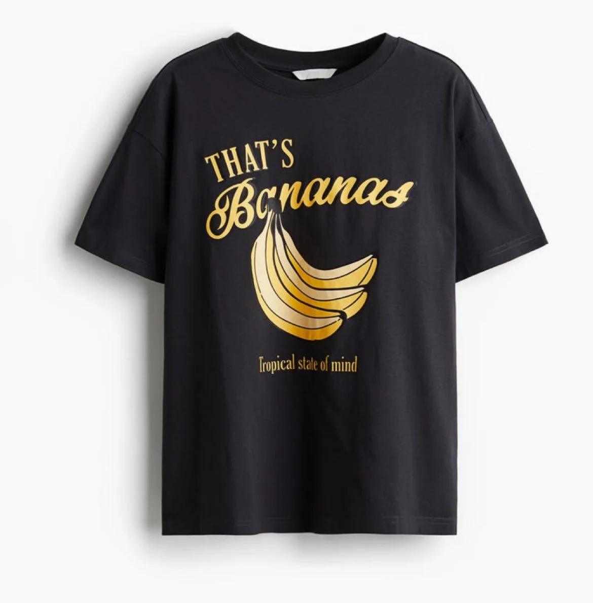 Pulóver oversized negro/Bananas H&M