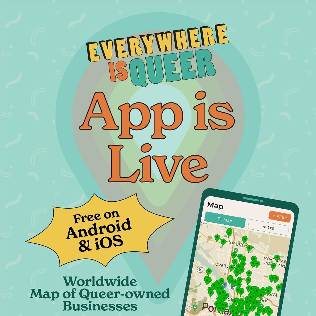 Go find us and other LGBTQIA+ organizations/businesses on the Everywhere is Queer app now! You have community wherever you go. We&rsquo;re here, we&rsquo;re queer, and we&rsquo;re not going anywhere, even in Texas ;)

#EverywhereIsQueer #CommunityFir