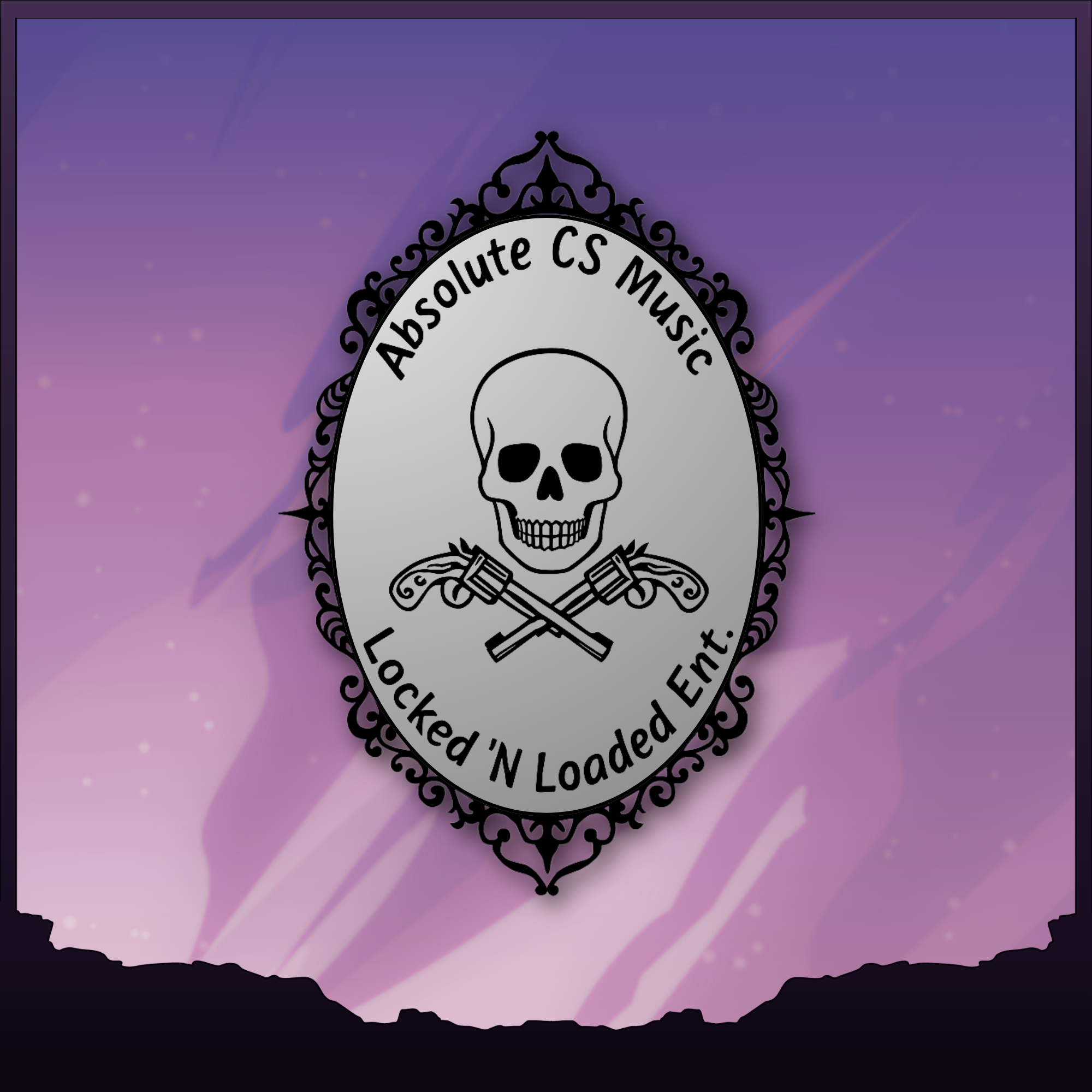 Absolute CS Music Logo on top of a graphic representing the "Lavender" level Sponsorship