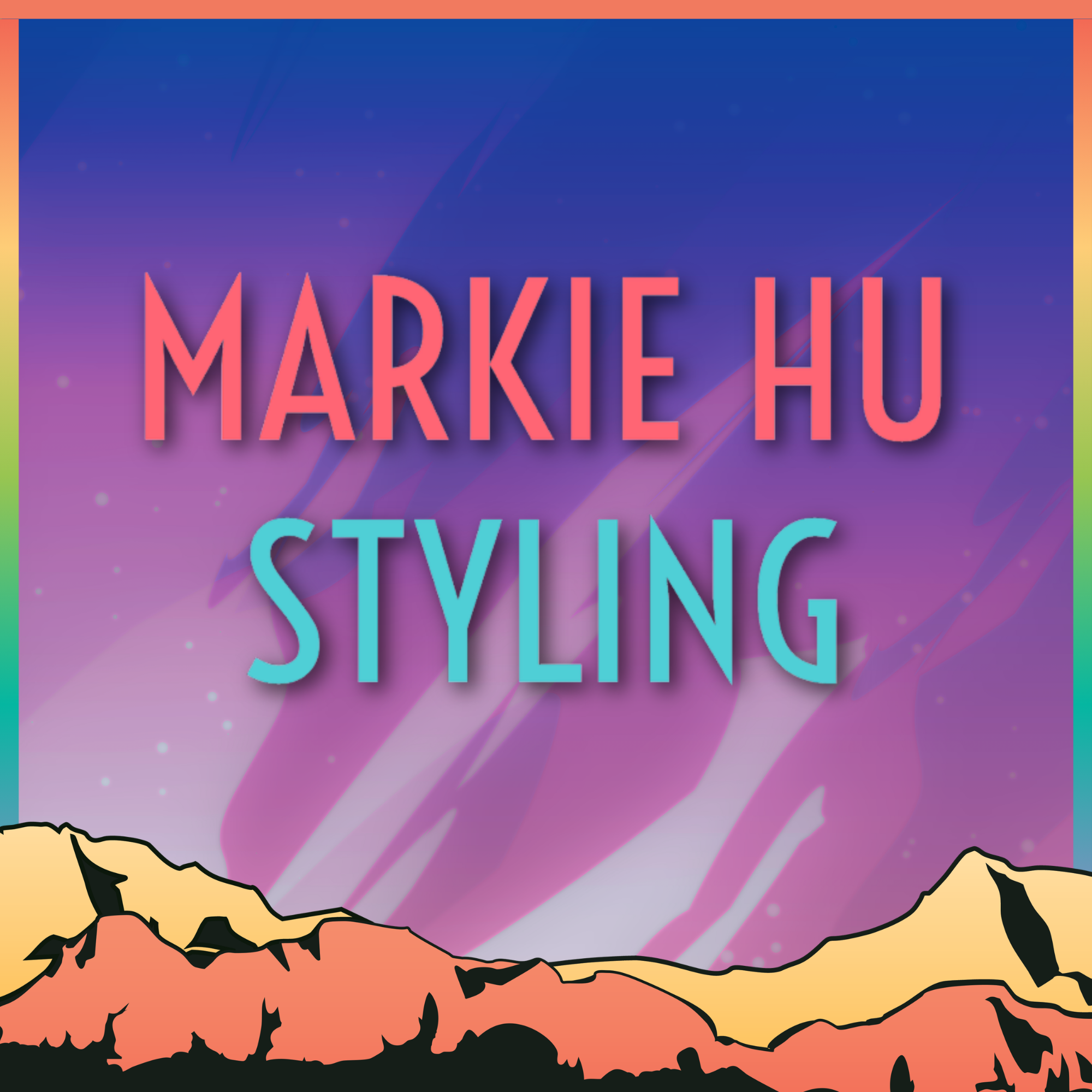 Markie Hu Styling logo over a graphic representing the Presenting Sponsor donation level