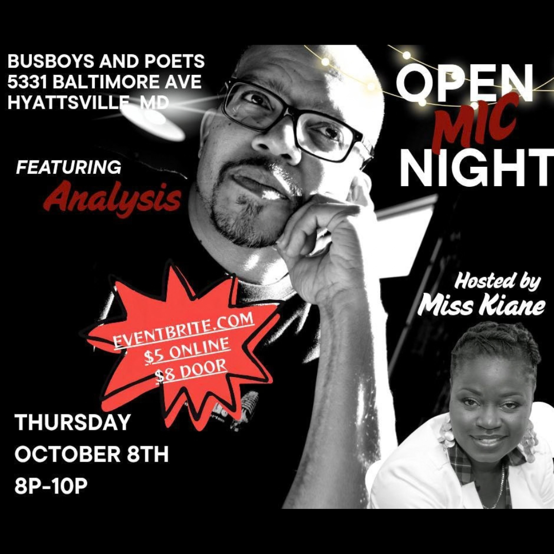 2nd Thursday Open Mic Night | Hyattsville | Miss Kiane Ink