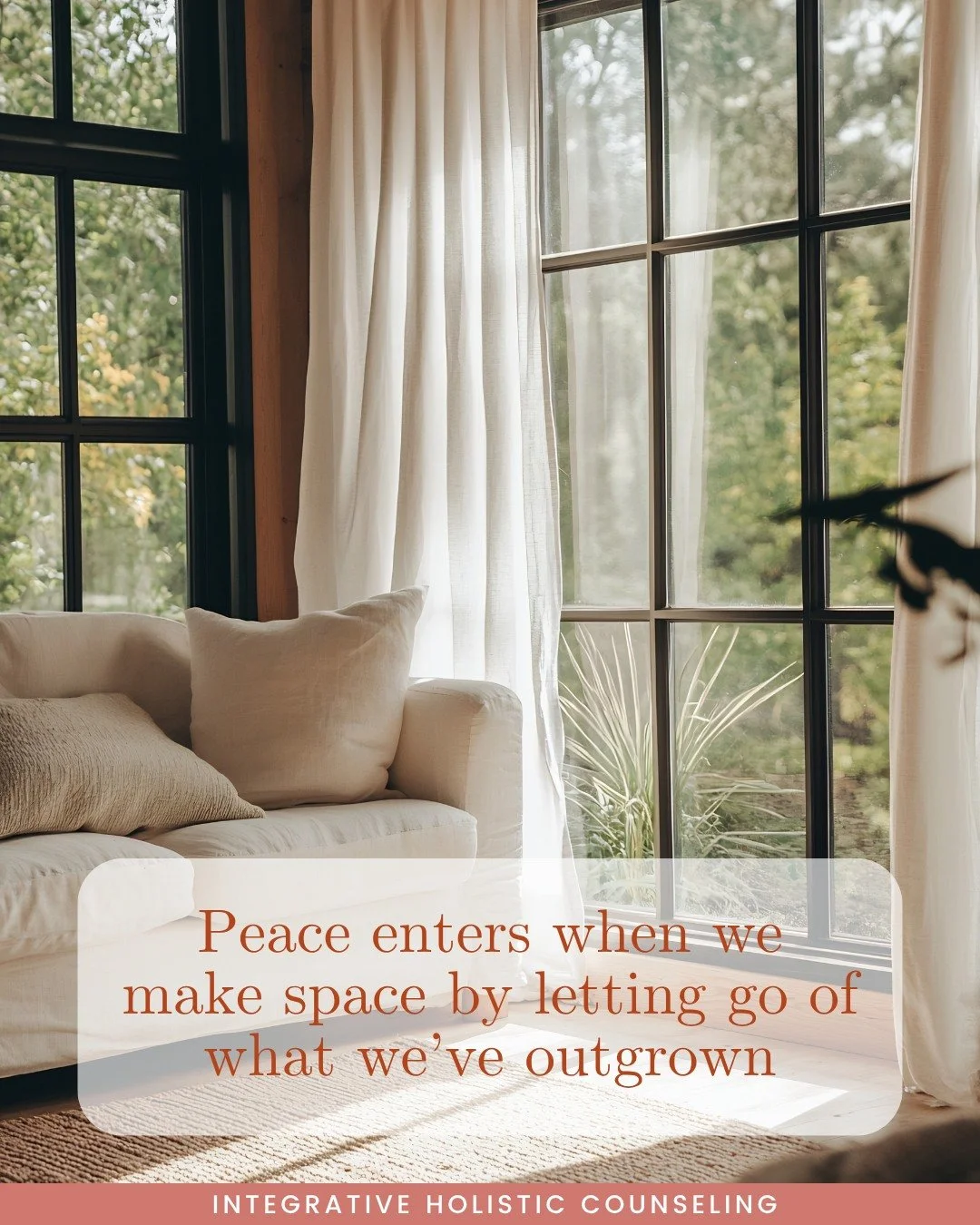 Growth often means releasing what no longer serves us—old patterns, relationships, or beliefs that once felt safe but now hold us back.
Letting go isn’t about loss—it’s about creating room for peace, clarity, and new beginnin