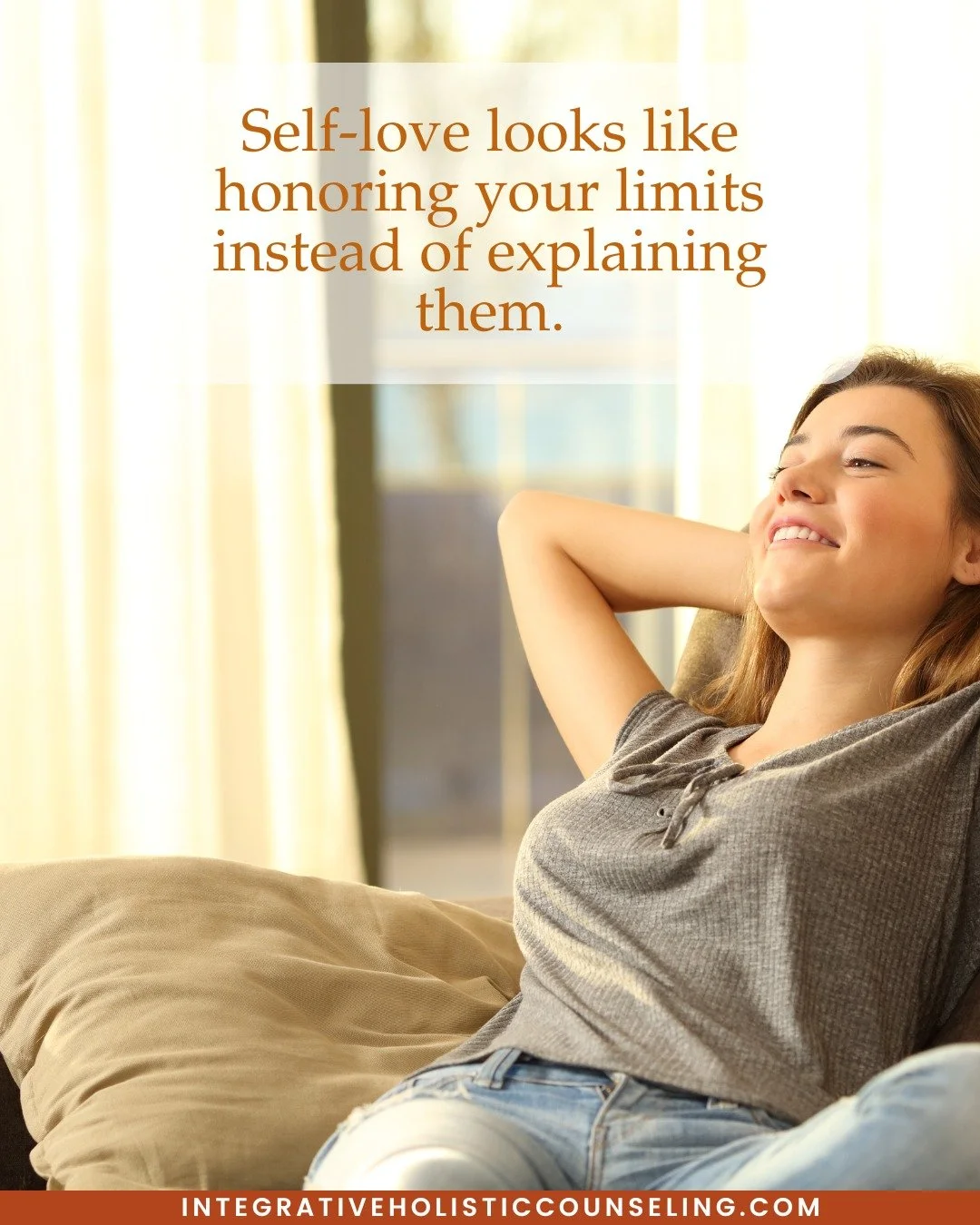 Self-love looks like honoring your limits instead of explaining them.
Not everything needs a backstory.
Not every &ldquo;no&rdquo; needs permission.
Sometimes the most loving thing you can do is listen to your body and trust what it&rsquo;s telling y