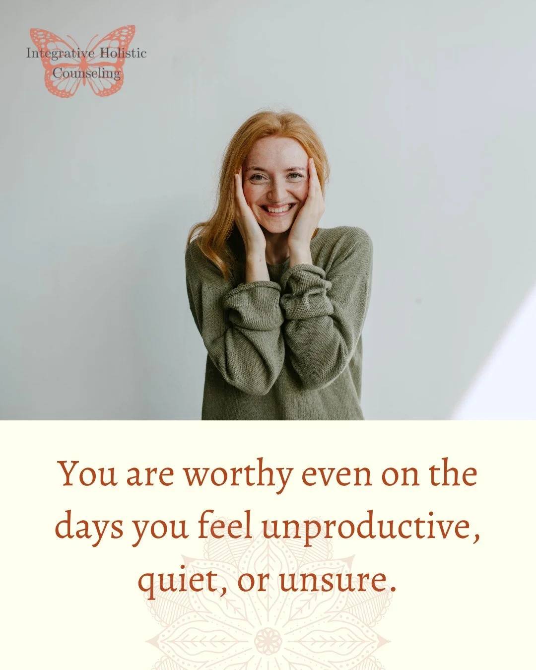 As the month comes to a close, remember this:
You are worthy&mdash;even on the days you feel unproductive, quiet, or unsure. 🌿

Your value isn&rsquo;t measured by tasks checked off, noise made, or clarity reached. It&rsquo;s in simply showing up for