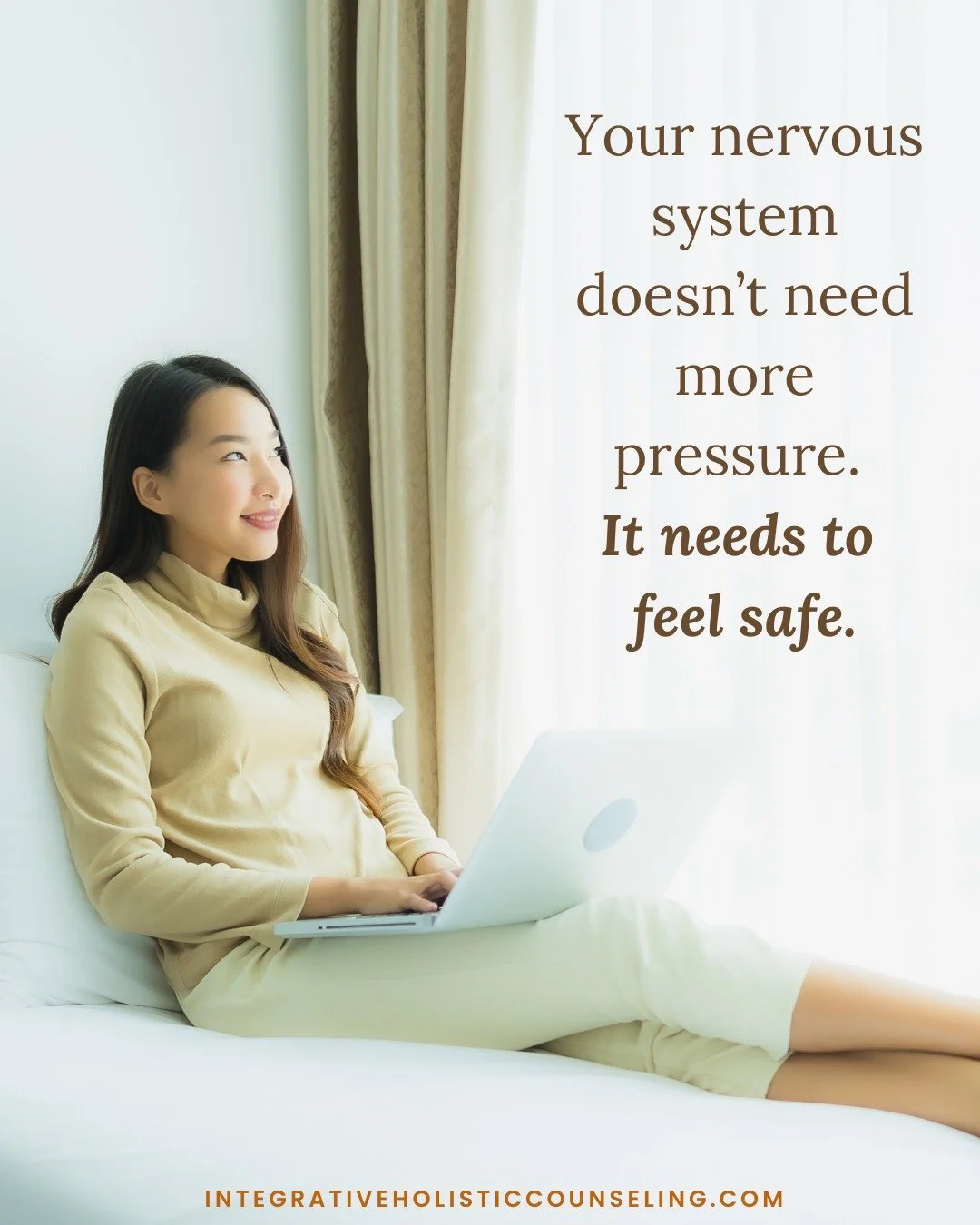 Your nervous system doesn&rsquo;t need more pressure. It needs to feel safe. 🌿

Safety isn&rsquo;t weakness.
It&rsquo;s the foundation for clarity, connection, and confidence.

When you&rsquo;re constantly in survival mode, even small things can fee