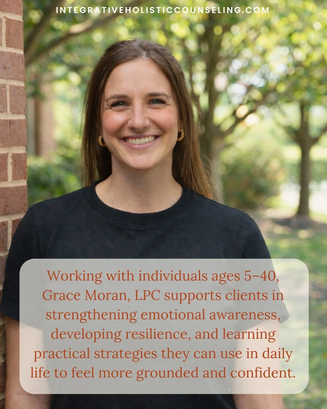 Life doesn&rsquo;t always unfold smoothly. Some children feel overwhelmed by everyday situations, teens may carry the weight of anxiety, and young adults often find themselves navigating uncertainty and change.

Grace Moran, LPC offers a welcoming an