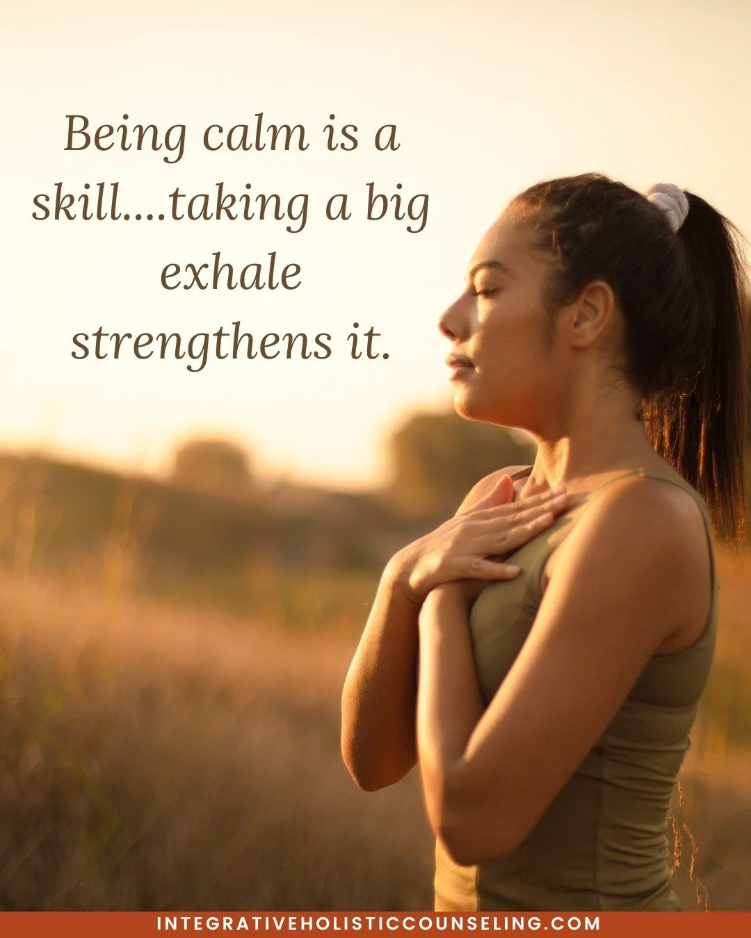 Being calm isn&rsquo;t something you either have or don&rsquo;t&mdash;it&rsquo;s a skill you can build.

One of the simplest ways to strengthen it is through your breath. A slow, intentional exhale signals safety to your body, helping your nervous sy