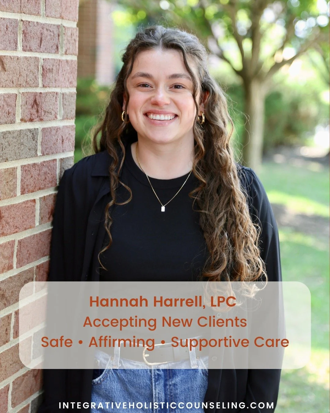 Hannah Harrell, LPC, provides a supportive space where clients can feel heard, respected, and at ease&mdash;especially those who may feel nervous or unsure about starting therapy. She is deeply committed to creating an affirming environment and is es