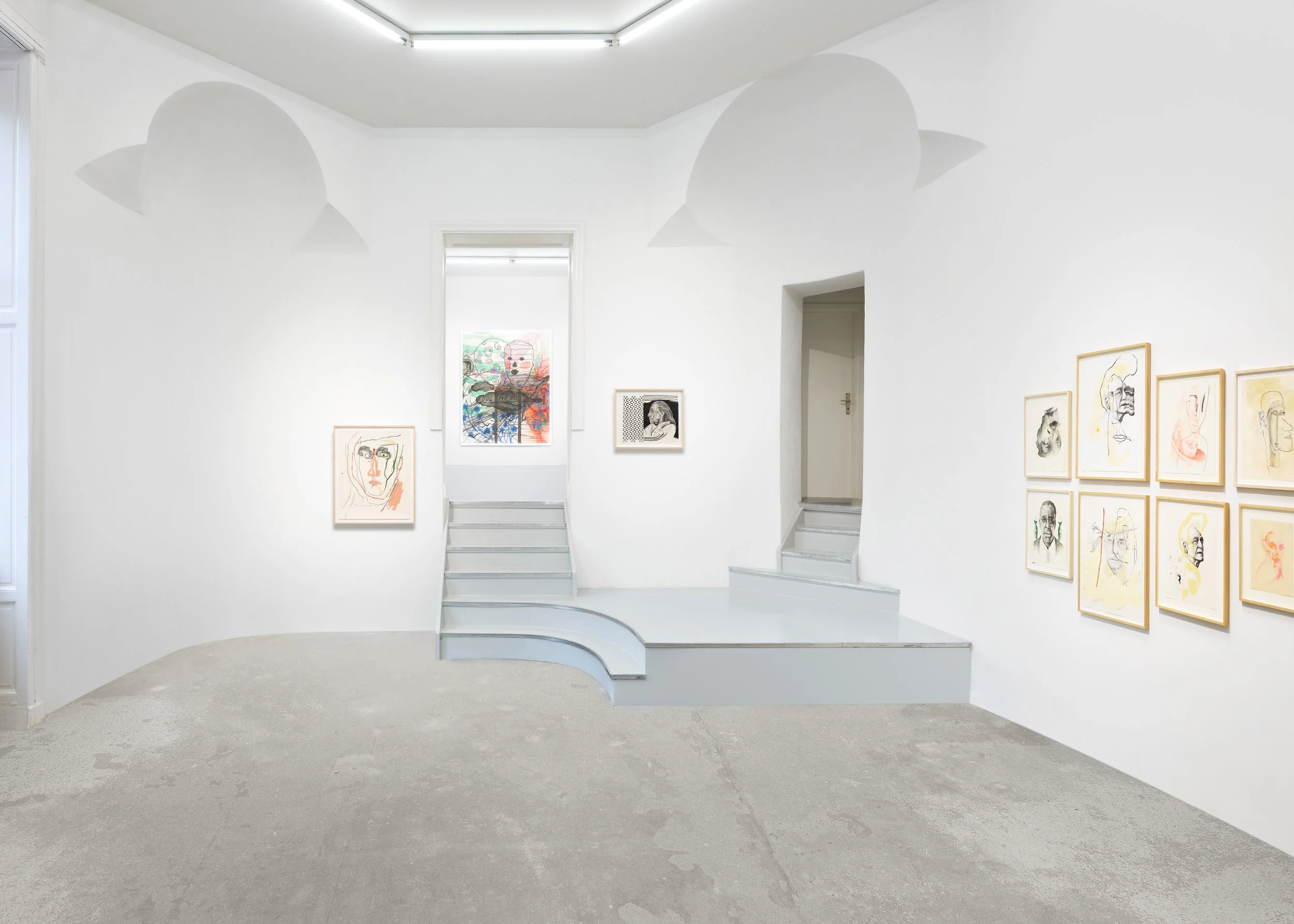 Installation view,  Brian DeGraw and Maia Naveriani’s Exhibition ‘Works on Paper’ at Tanya Leighton Gallery, 2024.jpg