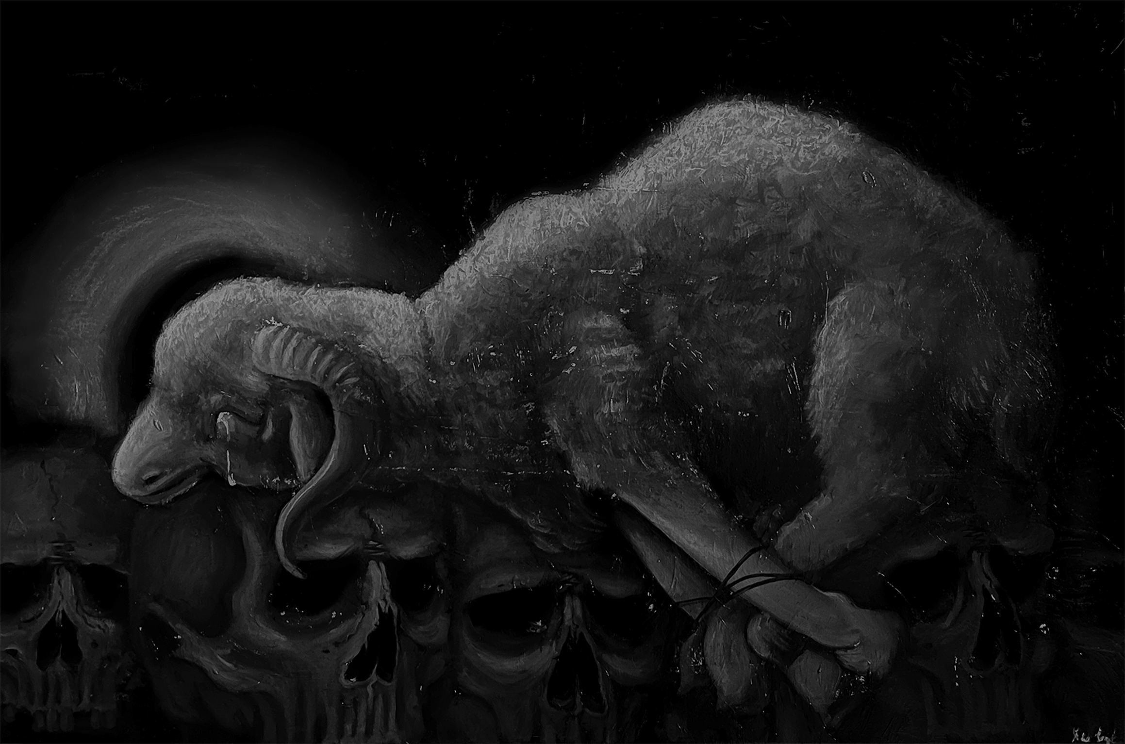 Eternal Rest, 2025, Oil on stretched canvas - 34.6 x 24" 