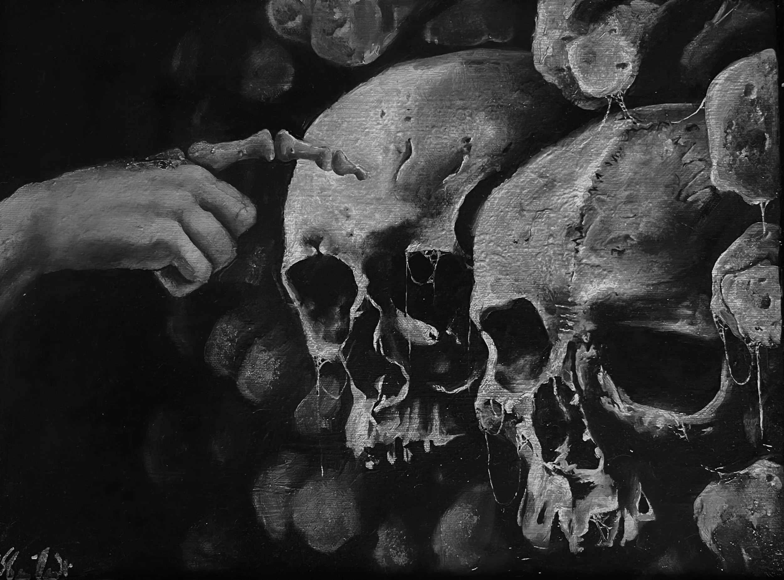 My Ossuary, 2024, Oil on stretched canvas - 20 x 16" 