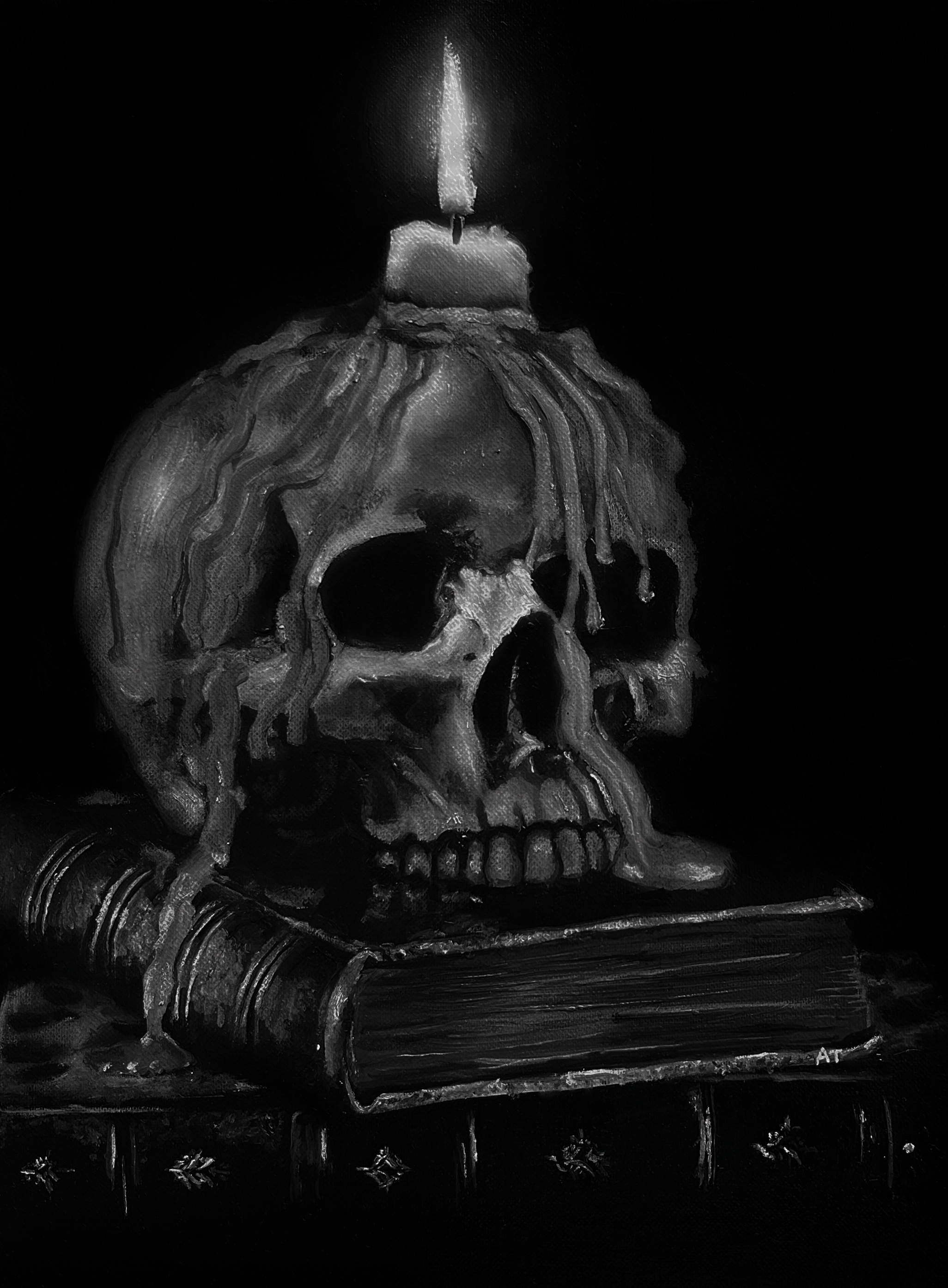 Glow, 2024, Oil on oil paper - 5.8 × 8.2"