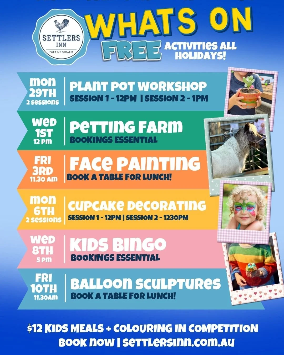 Free School Holidays fun