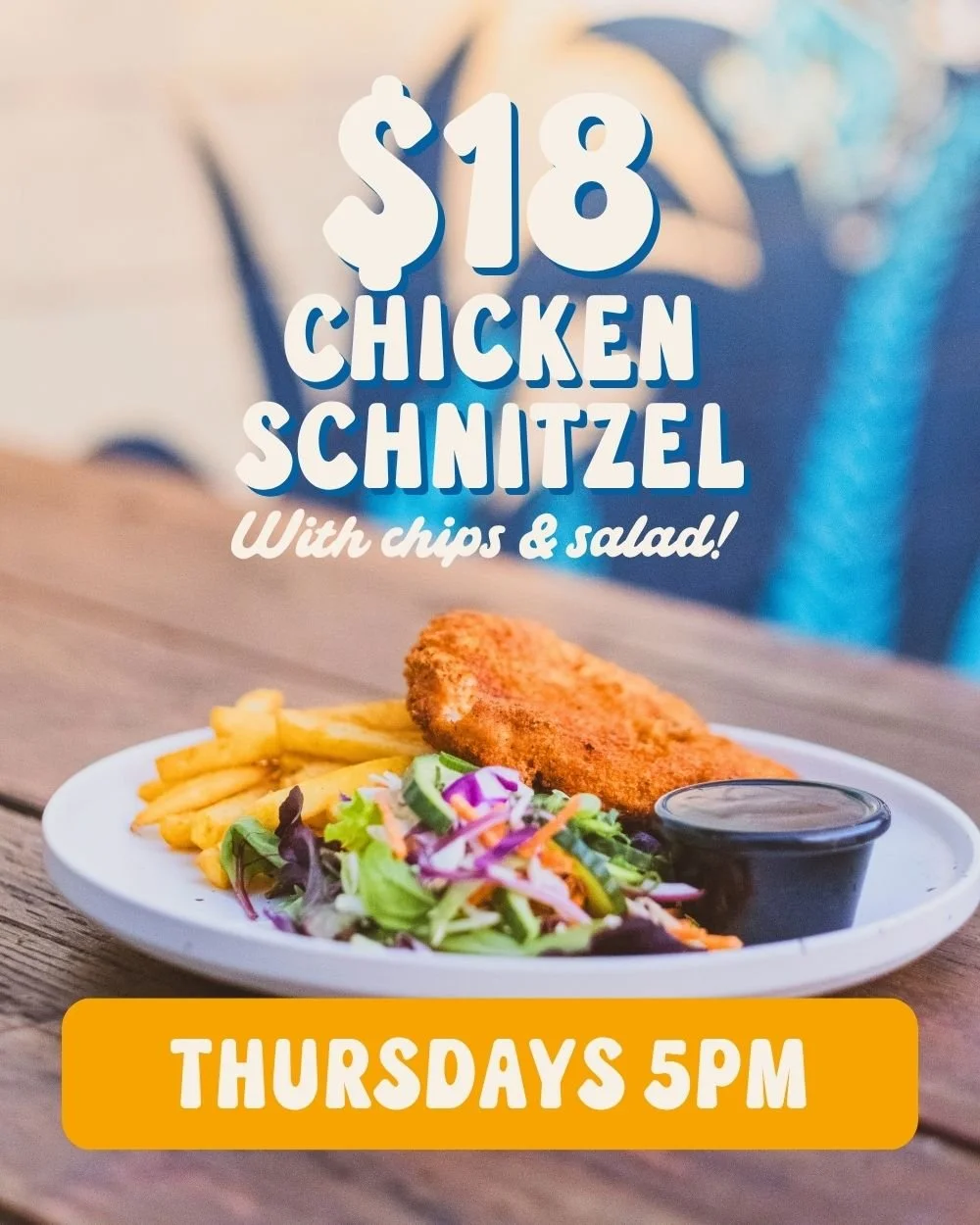 $18 Schnitzel