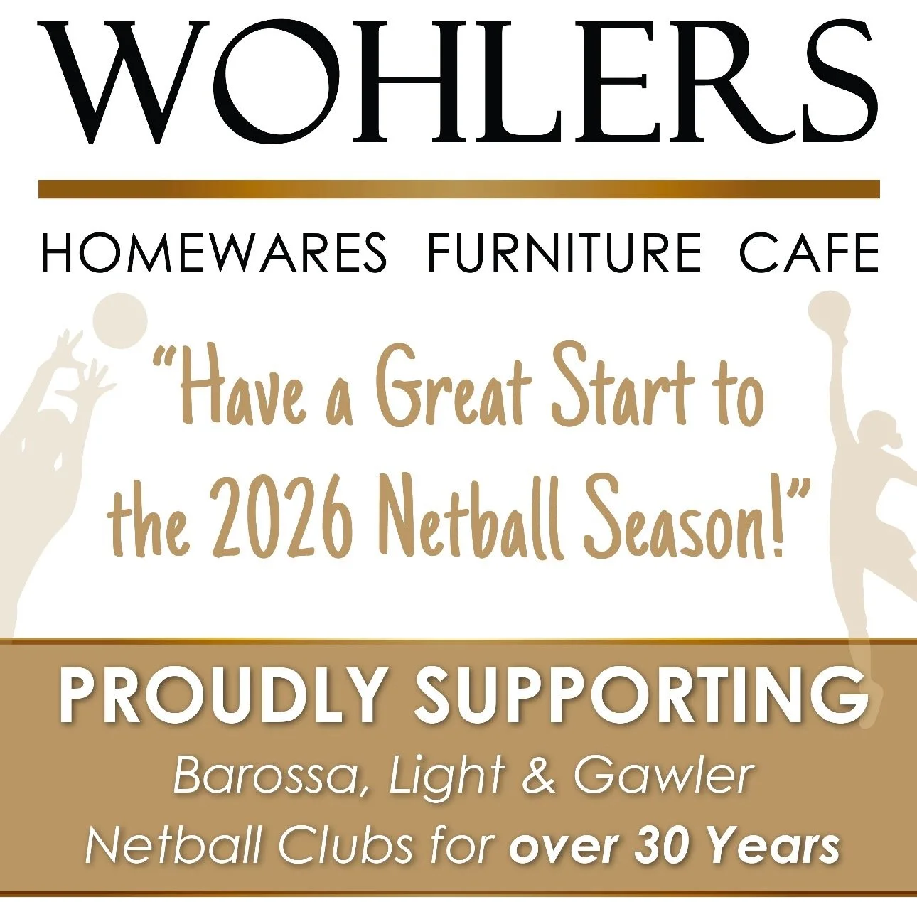 🎉 Wohlers are really excited for the Start of the Netball Season for 2026! ⛹️&zwj;♀️🤾 
Have a Great Game this Weekend everyone! 🏐🤸&zwj;♀️