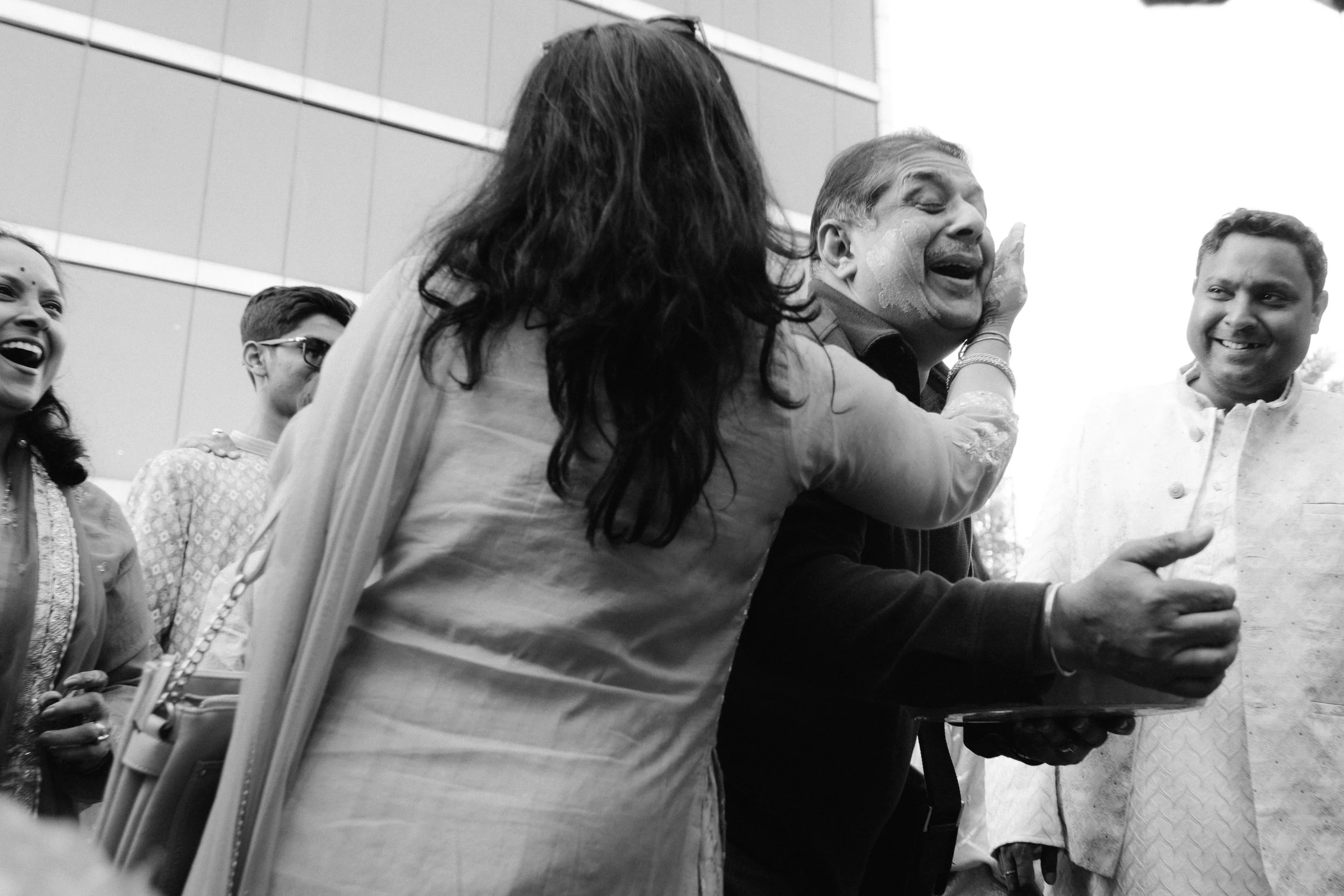 Guests Celebrating A Haldi Ceremony