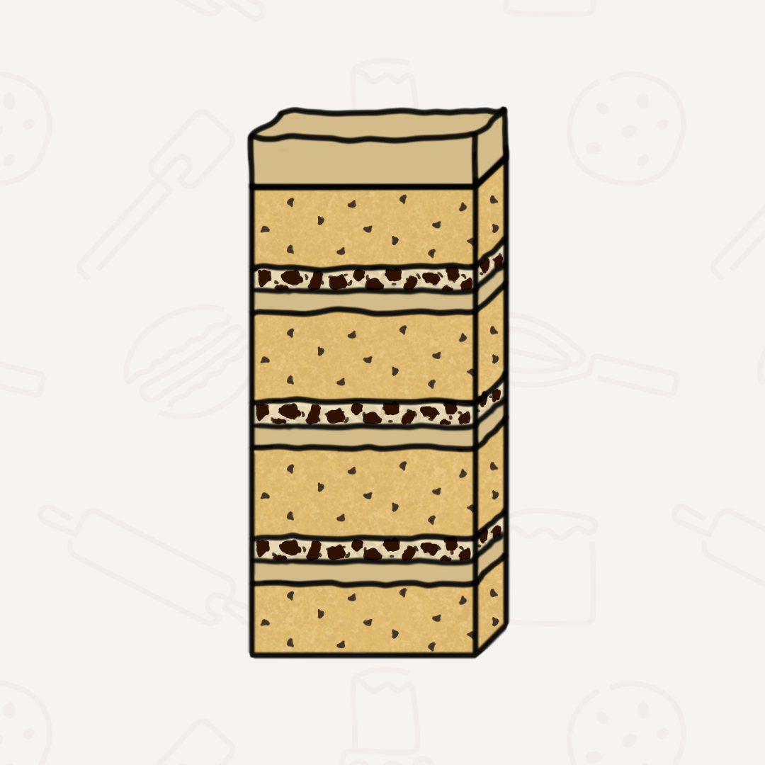 No. 10 Cookie Dough Brownie Cake