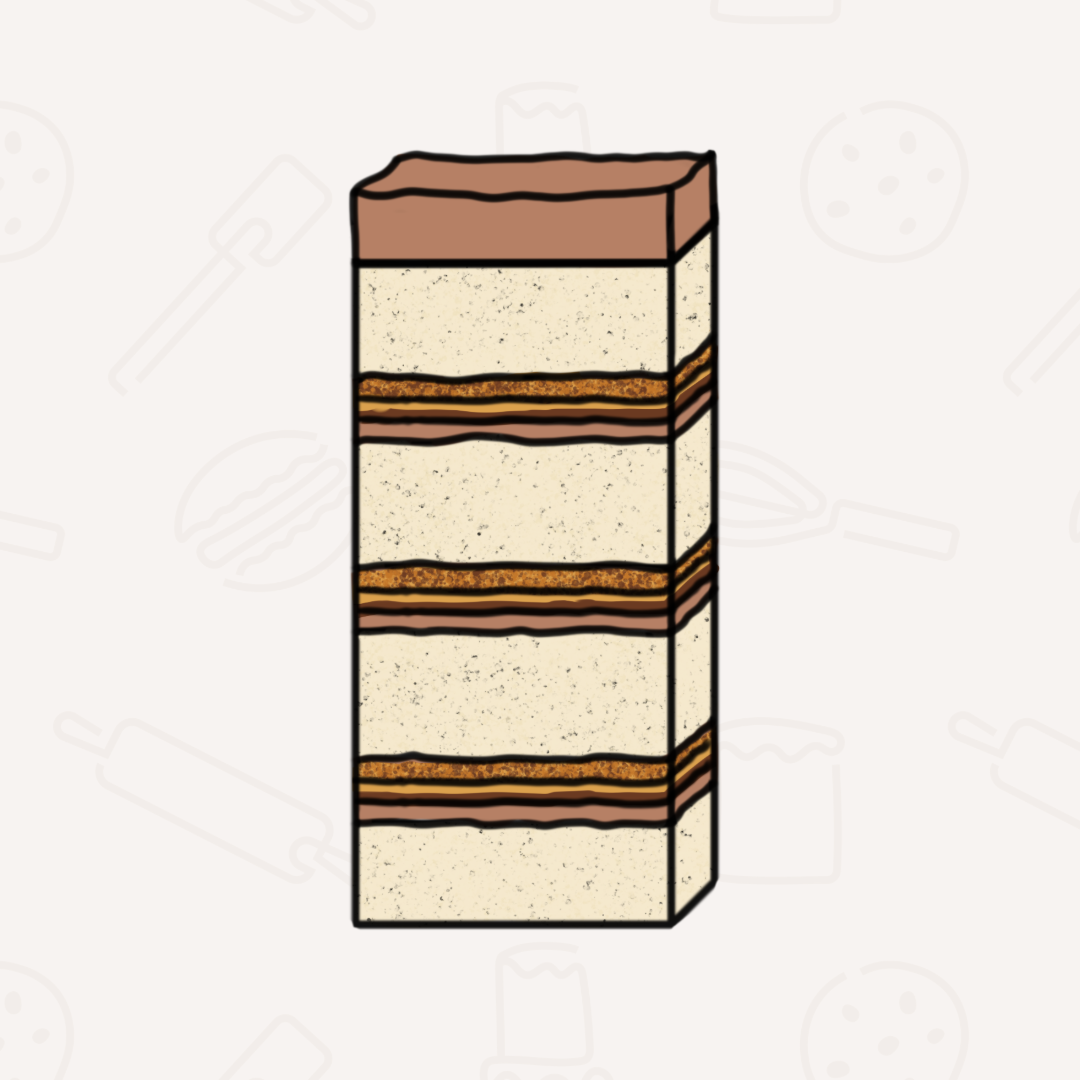 No. 23 Hazelnut Crunch Cake