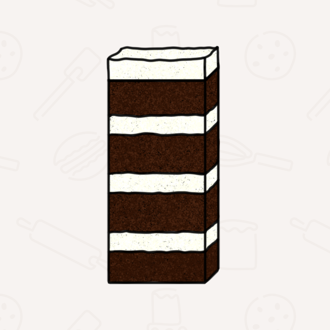 (Gluten Free) Black + White Cake