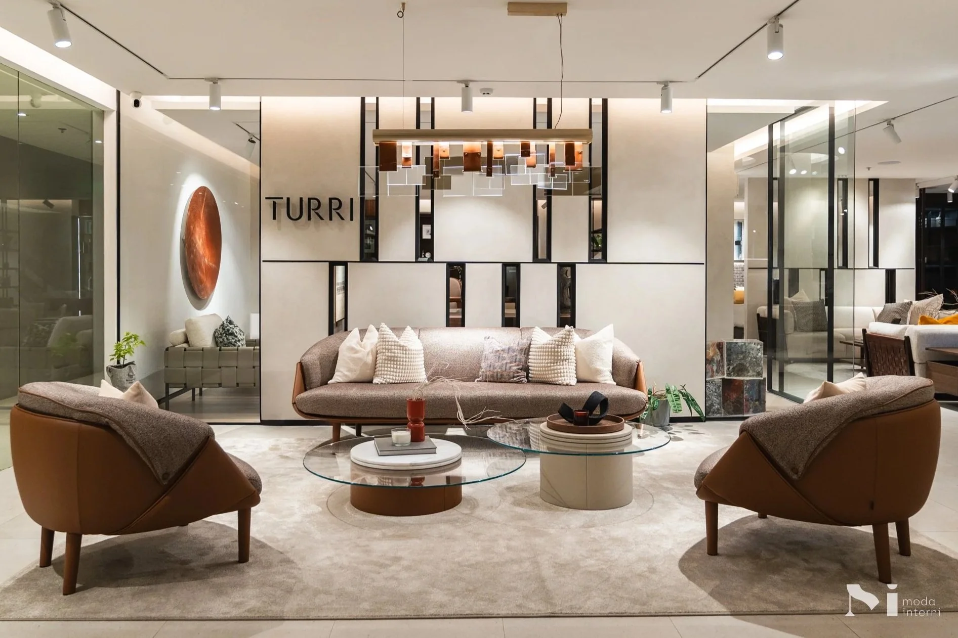 Our Turri living room, featuring the Riban Collection by Toan Nguyen.