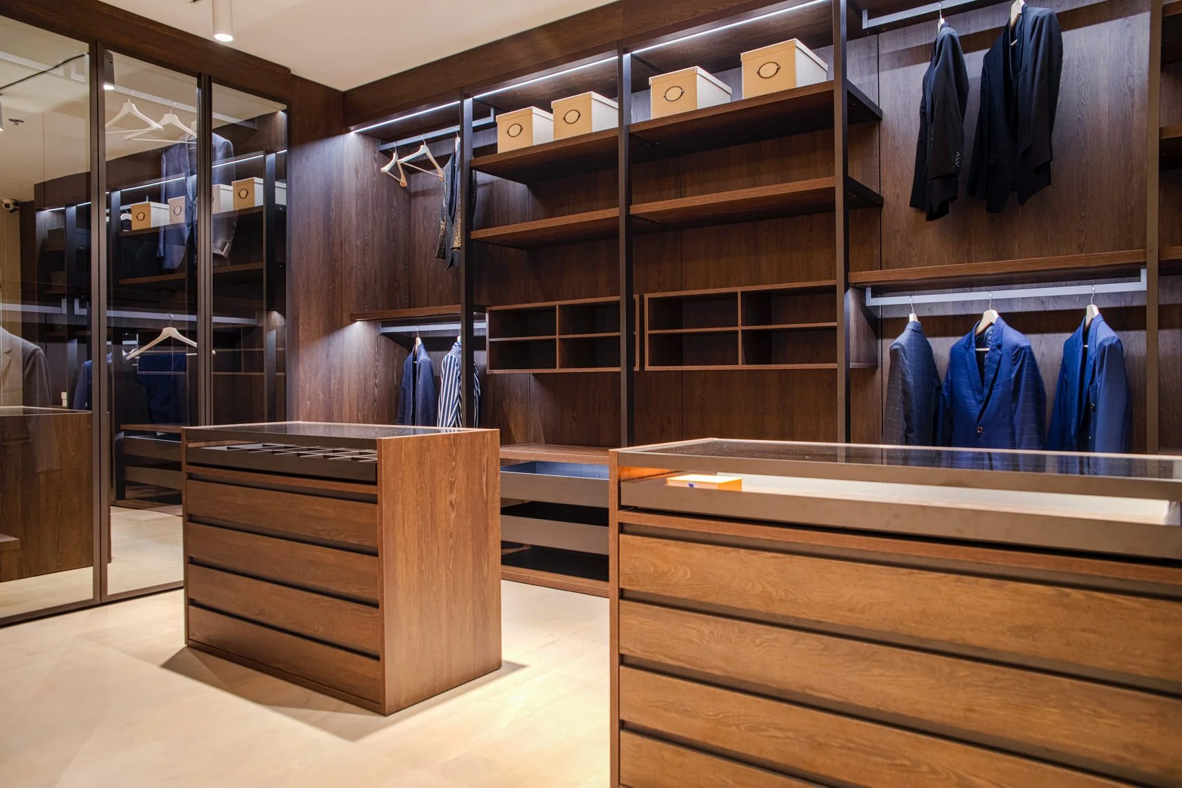 Our Pedini walk-in closet. 