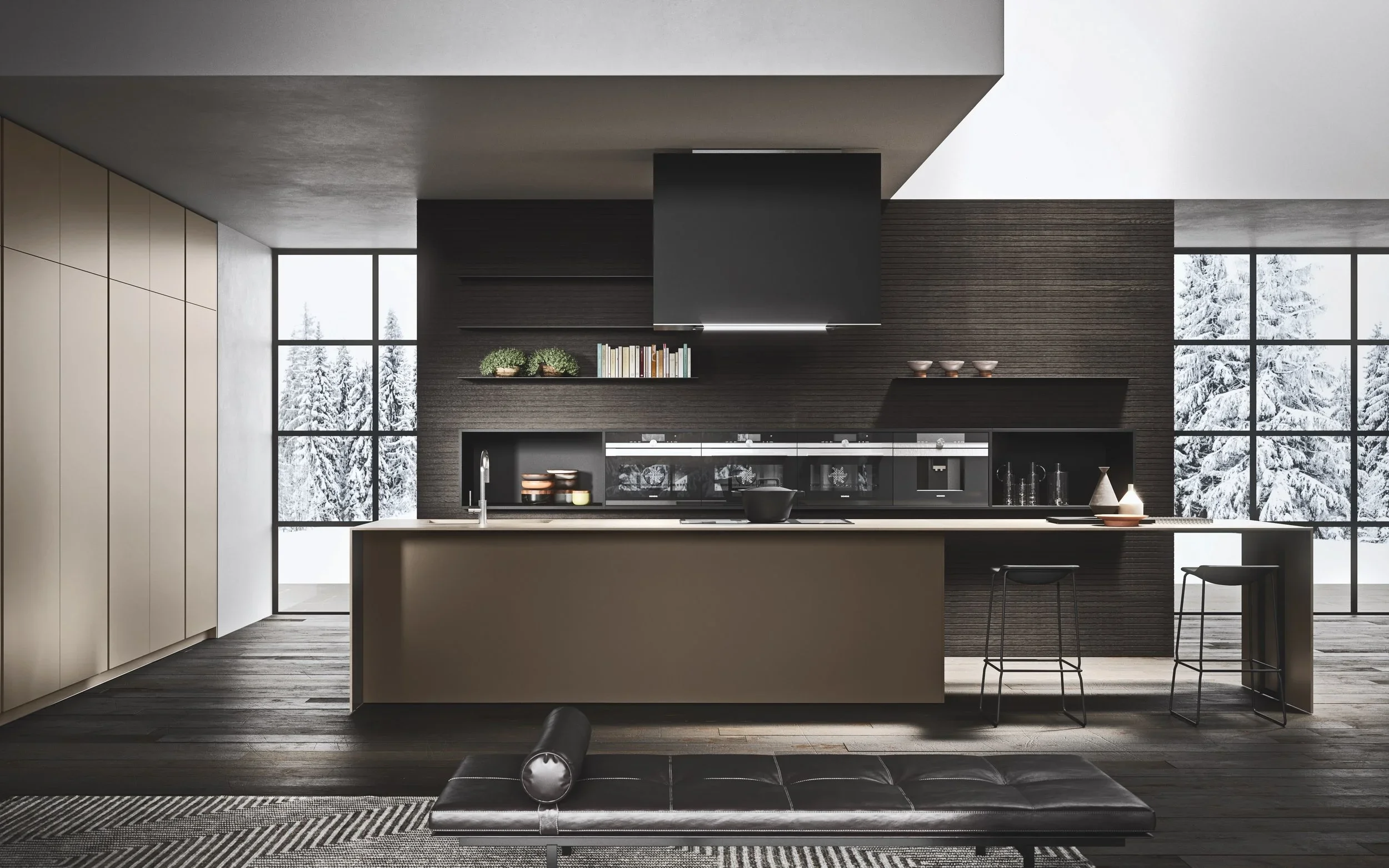 Moka kitchen by Pedini is a good example for the Modern interior design for kitchen
