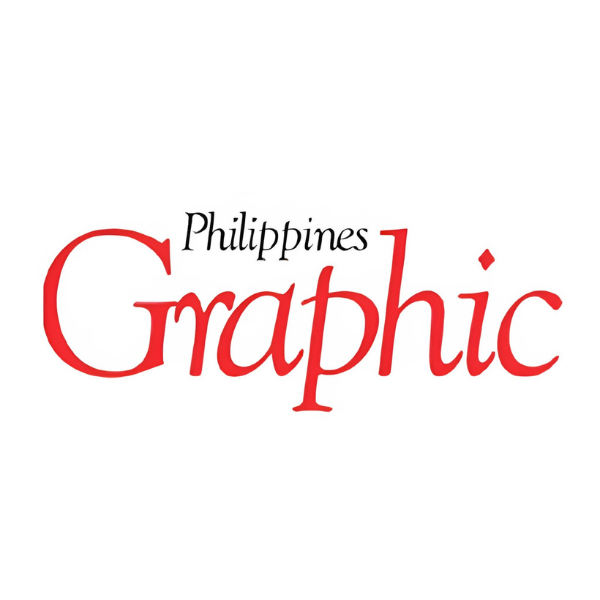 Logo with the words 'Philippines Graphic' in red and black text on a white background.