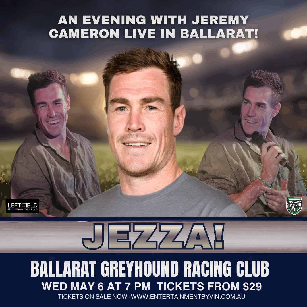 JEZZA! An Evening with Jeremy Cameron LIVE in Ballarat!